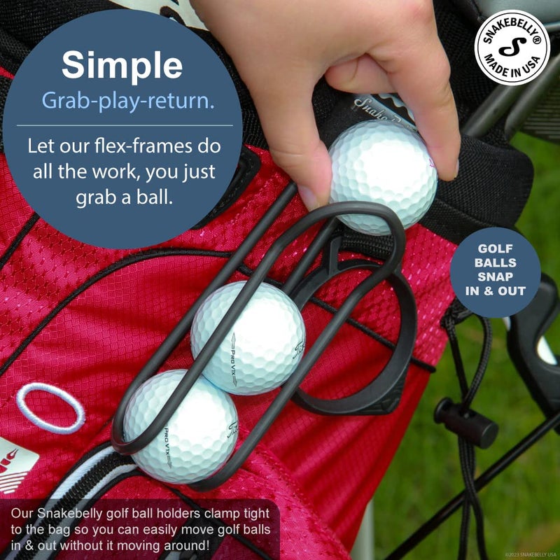 SnakeBelly Golf Ball Holder - Pro with Quick-Draw Release (Blue) - Image 5